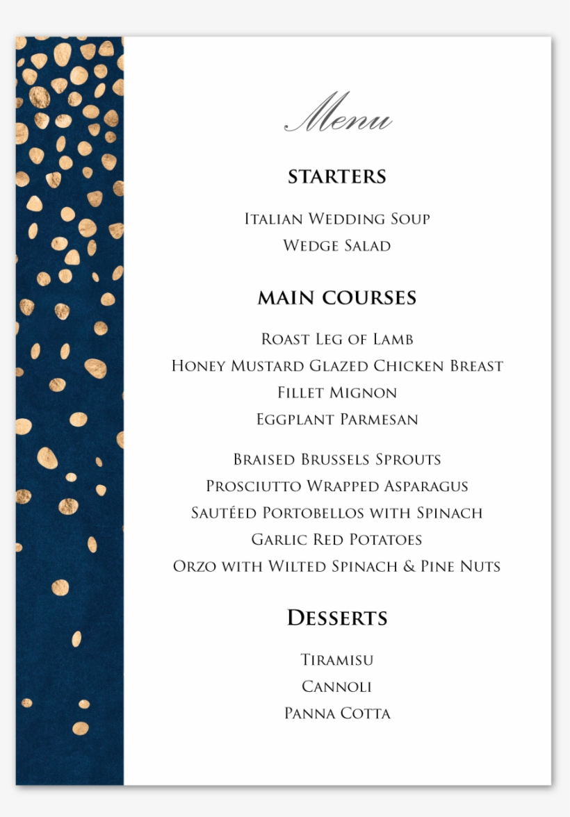 Midnight Confetti Menu, transparent png #6551523