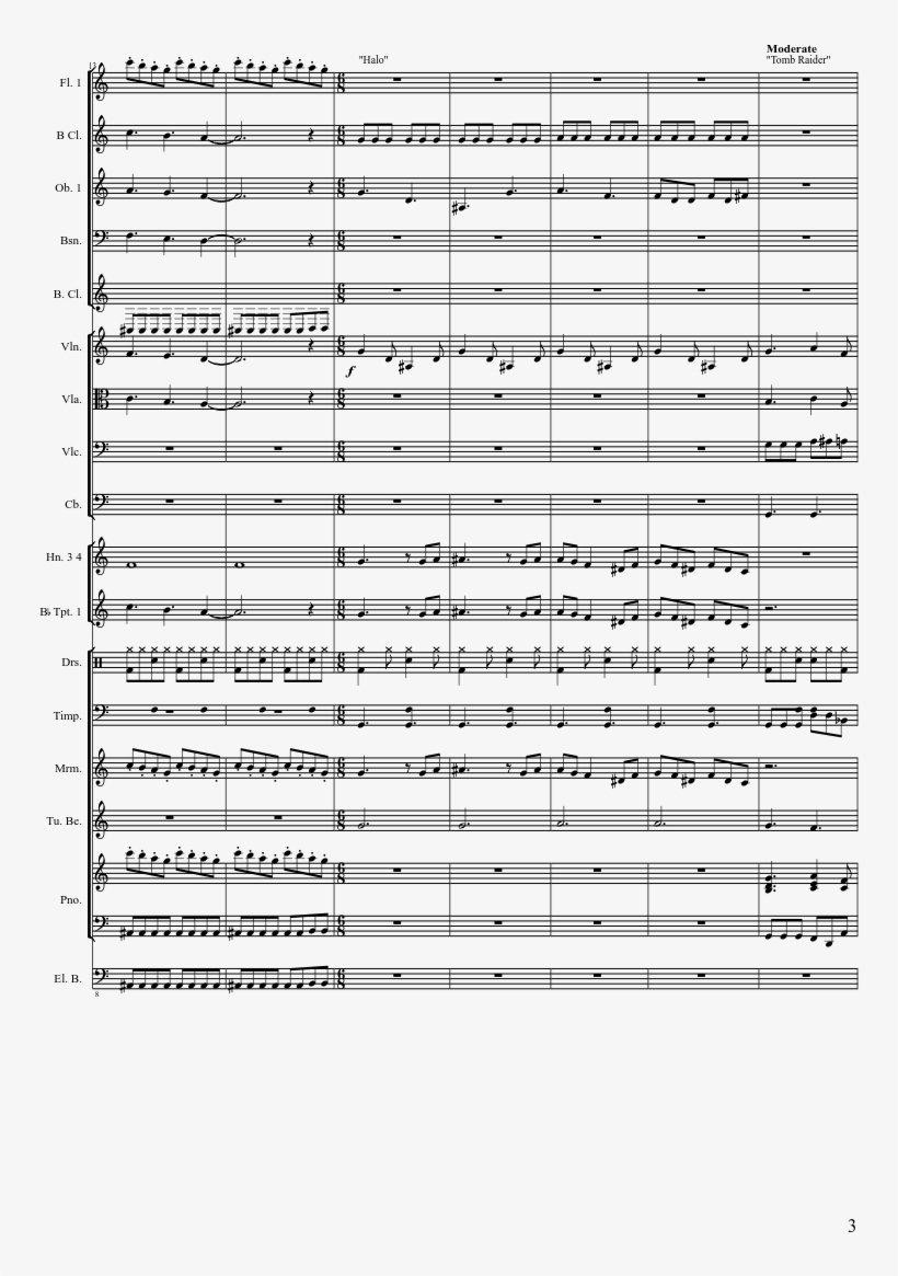 Ultimate Video Game Medley Sheet Music 3 Of 13 Pages, transparent png #6551937