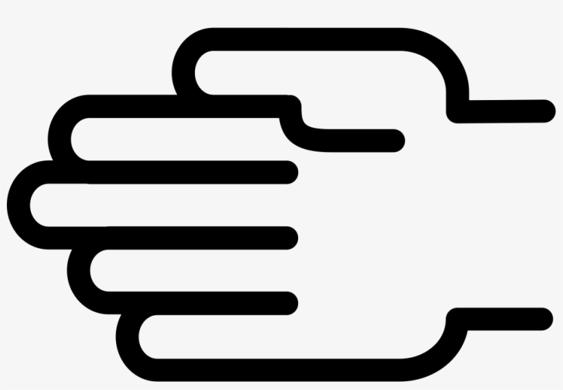 Male Hand Palm Outline Comments, transparent png #6555251