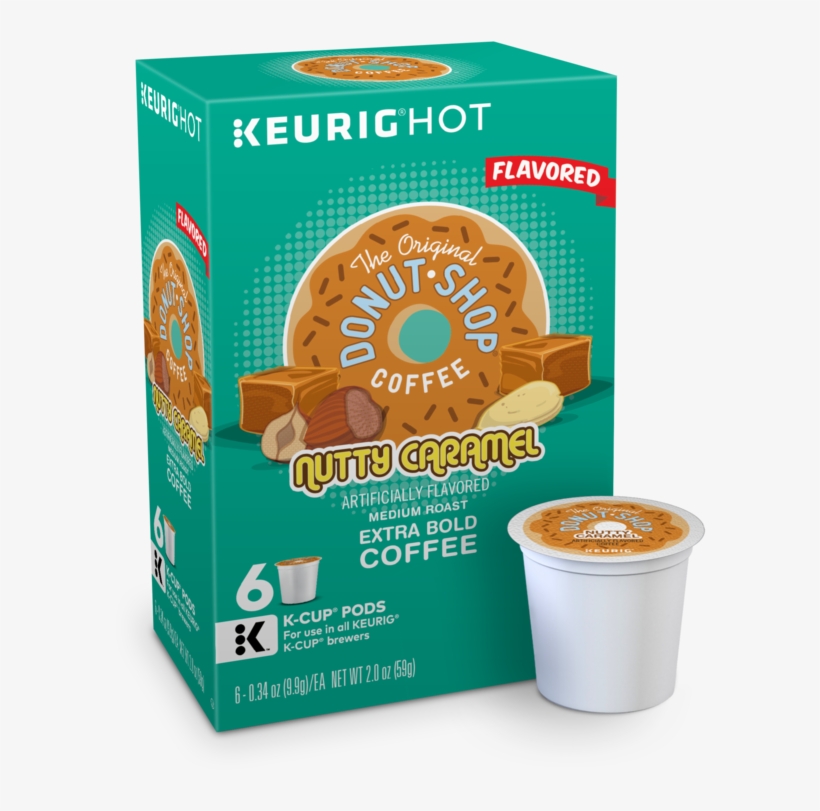 7108 Donutshop Nuttycaramel 6ct 2d, transparent png #6555316
