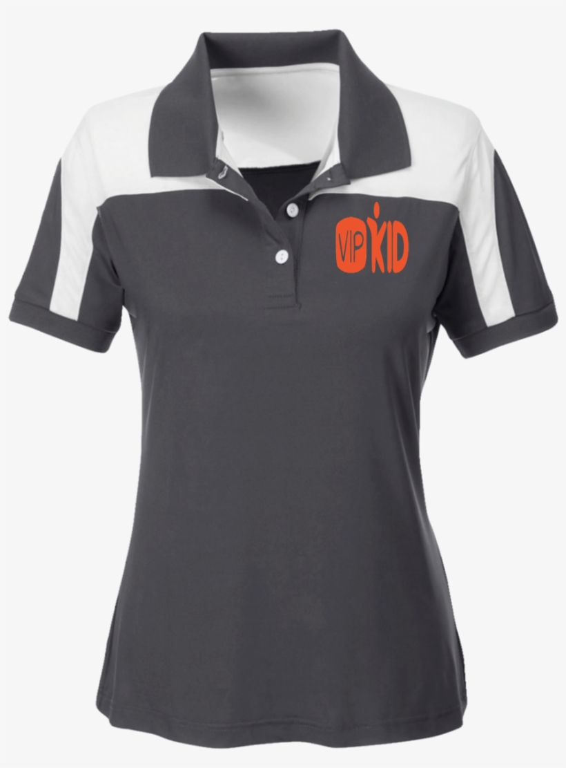 Vipkid Logo Embroidered Ladies Color Block Polo, transparent png #6556254