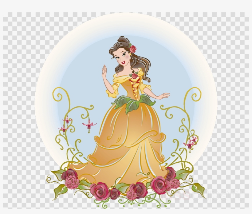 Belle Disney Princess Clipart Belle Ariel Cinderella, transparent png #6556847