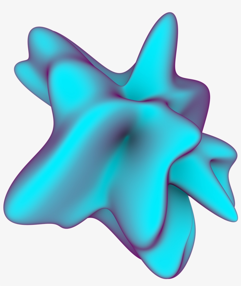 A Piece From “amorphous,” A Pack Of 3d Shapes On Transparent, transparent png #6558548