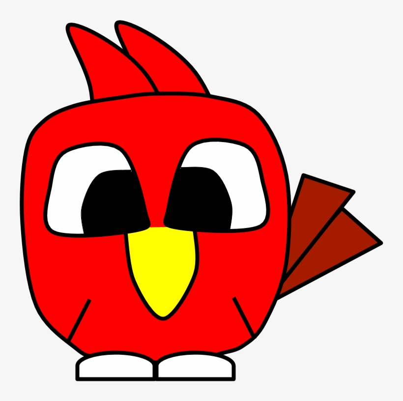 Cardinal, Big Eyes, Cartoon Animal, transparent png #6558806
