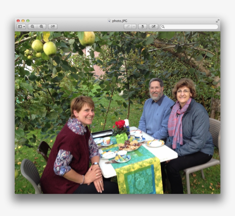 Vickie Sits With Our Pastor Friends Ursula Sieg And, transparent png #6558807