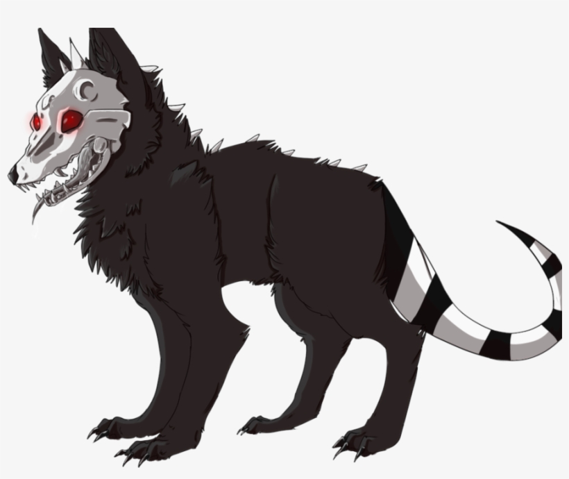 He Has Three Tail Stripes, Two Red Glowing Orbs For, transparent png #6561359