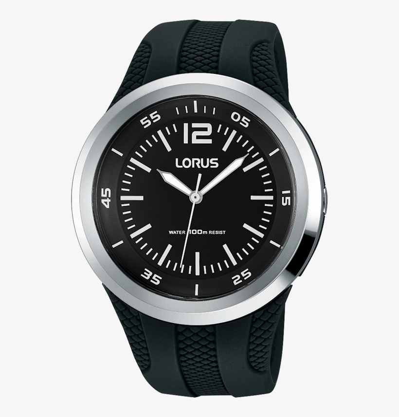 Neutral /youth Black Rubber Band Sports Watch With, transparent png #6563302