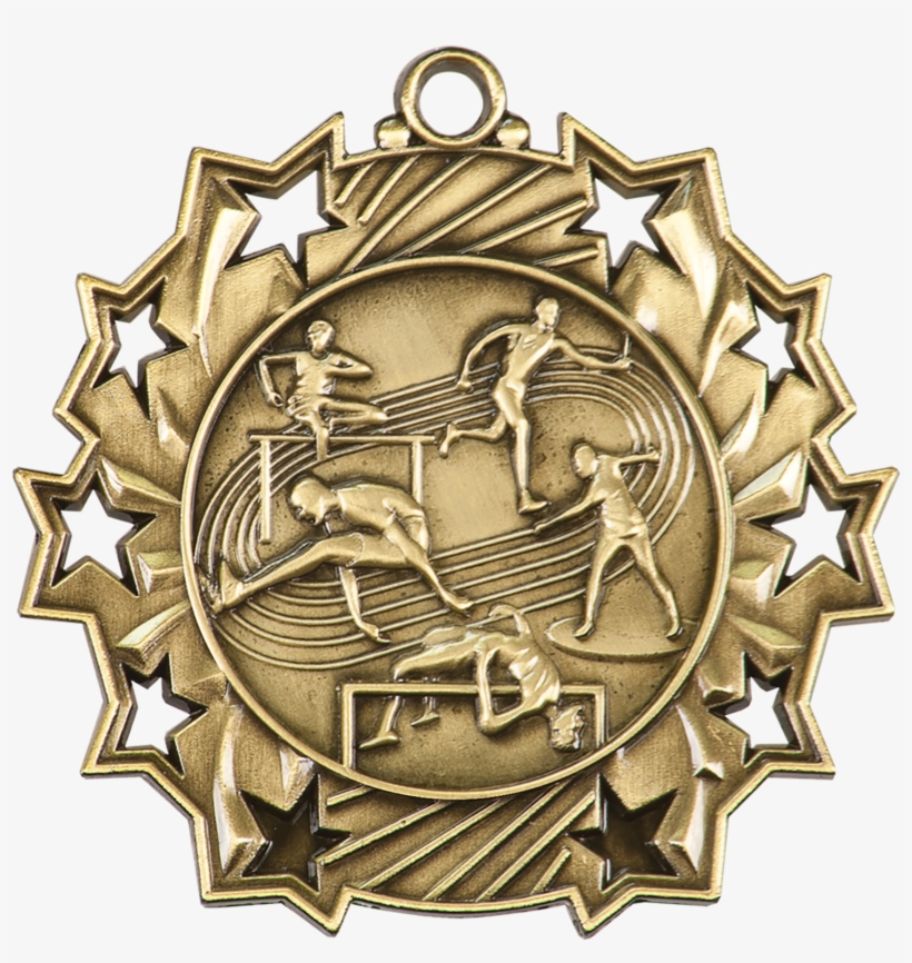 25 Inch Ten Star Medal For Gymnastics Events, transparent png #6566105