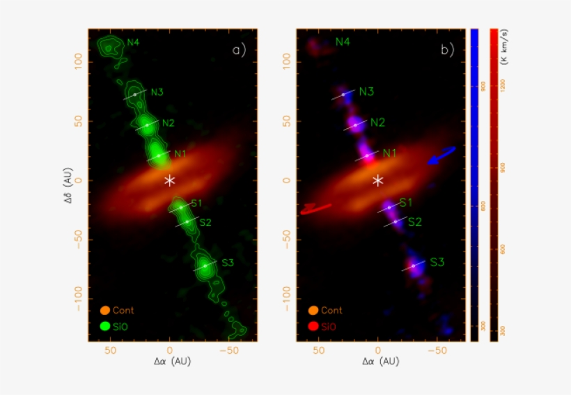 A Zoom-in To The Innermost Part Of The Jet In Sio Within, transparent png #6569129