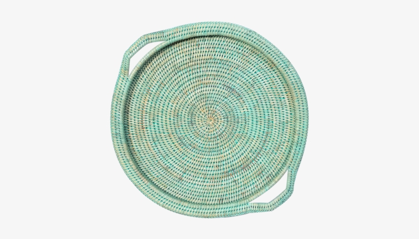 Inle Round Rattan Tray, transparent png #6569130