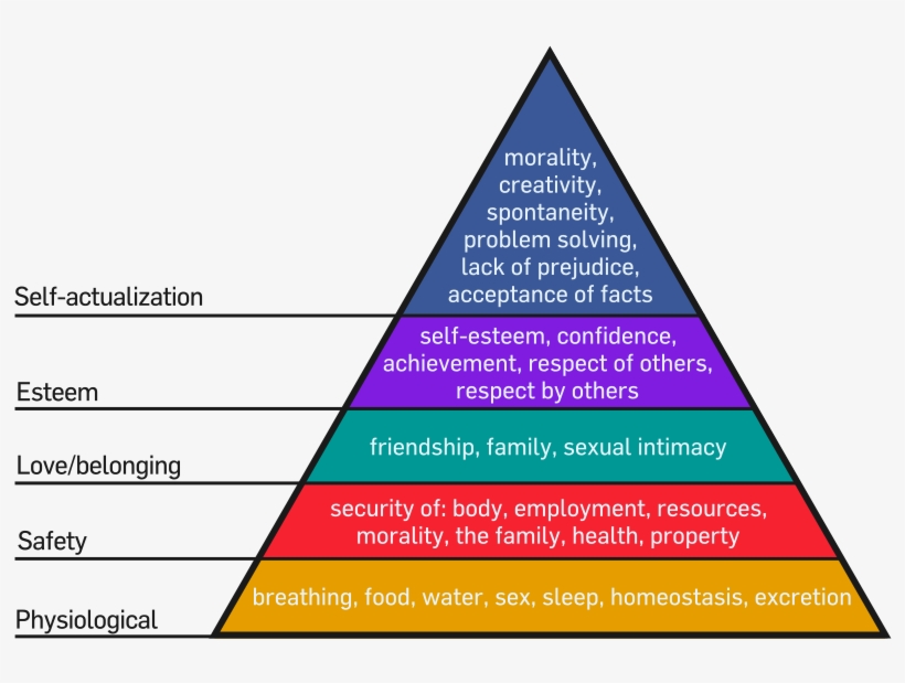 Maslow's Hierarchy Of Needs, transparent png #6569334