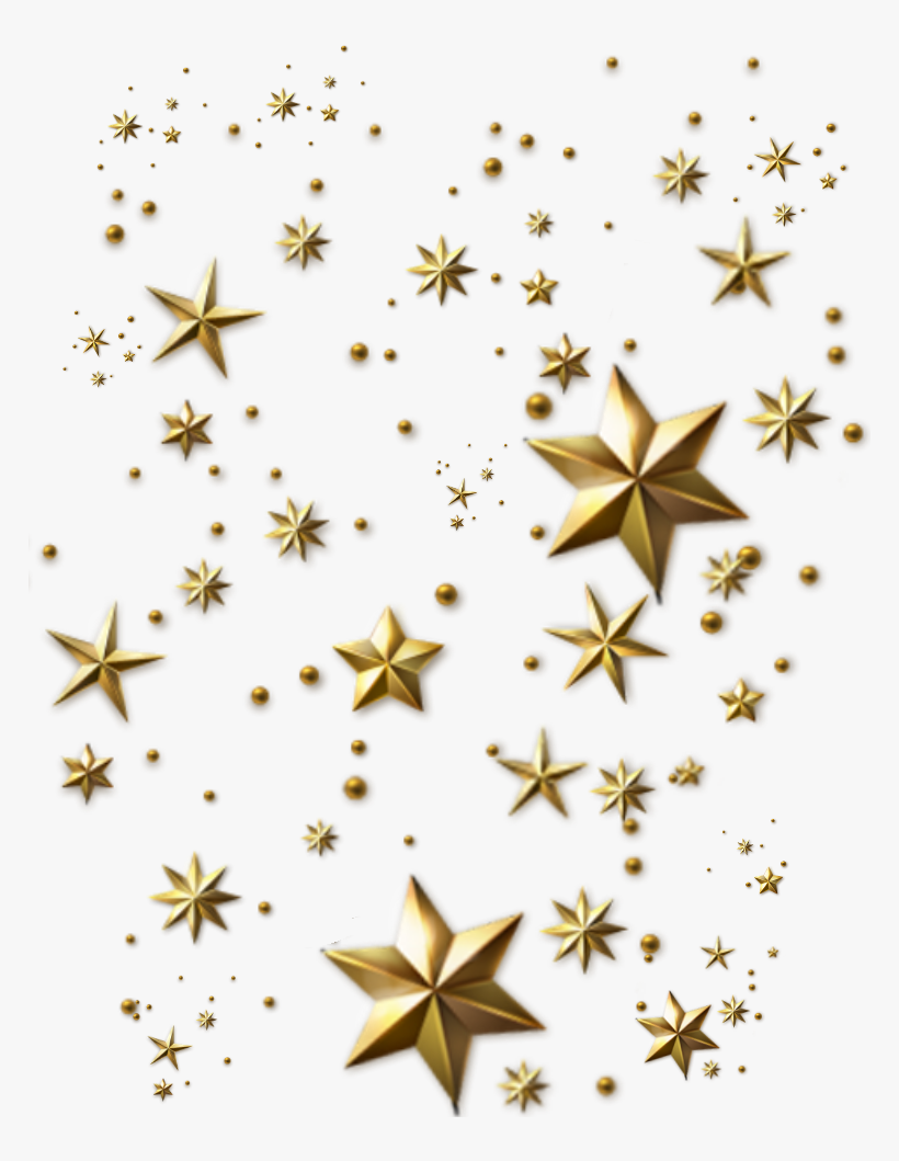 Sticker "étoiles Dorées" Par Dubrootsgirl Sur Picsart, transparent png #6569339