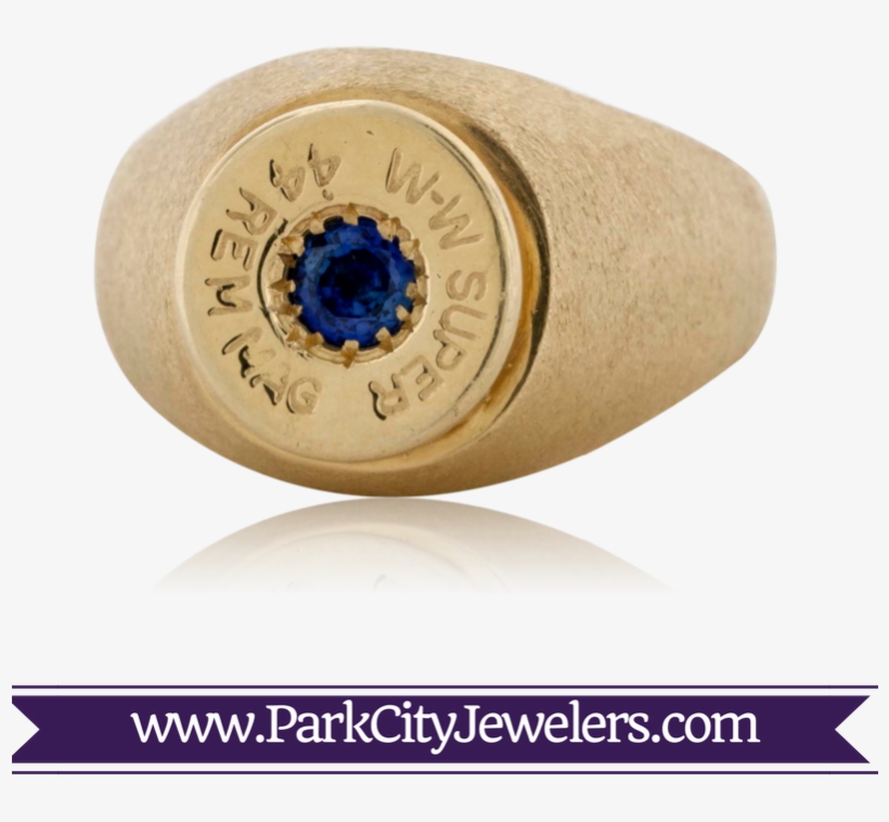 Forty Four Mag Gold Bullet Ring, transparent png #6569775