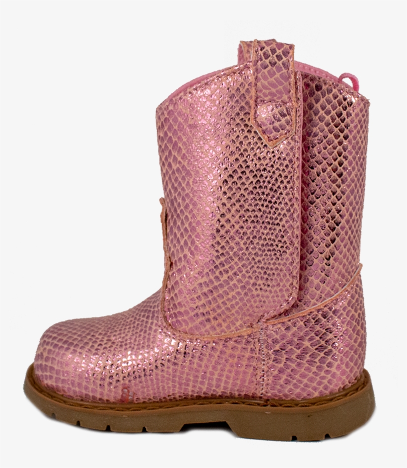 Pink Sparkle Pu Tall Western Boot, transparent png #6570077