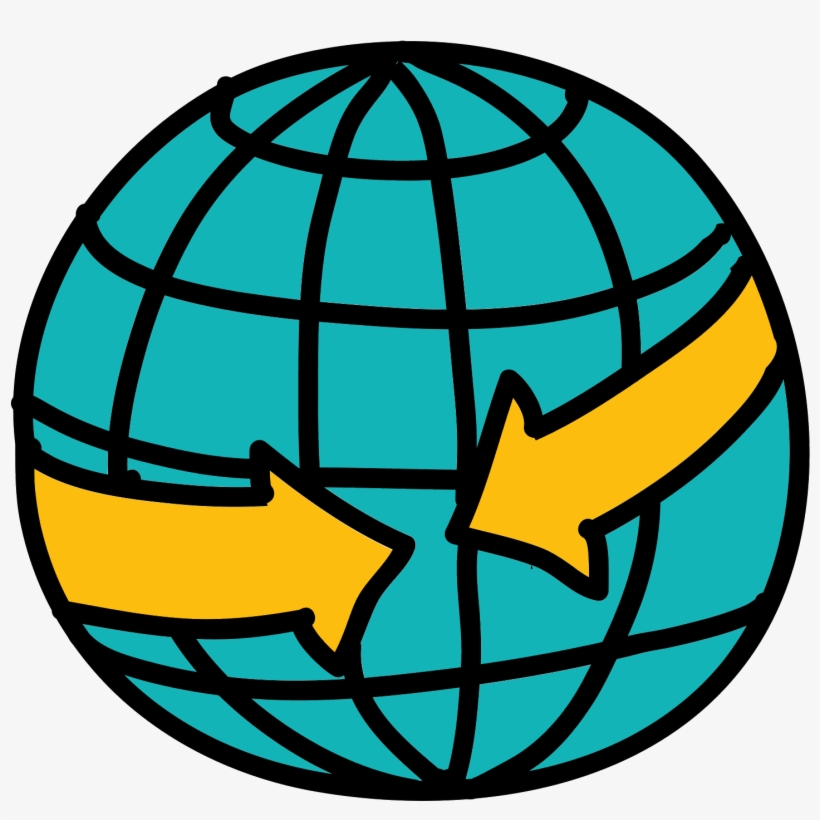 Globo De Setas De Reunião Icon, transparent png #6571290