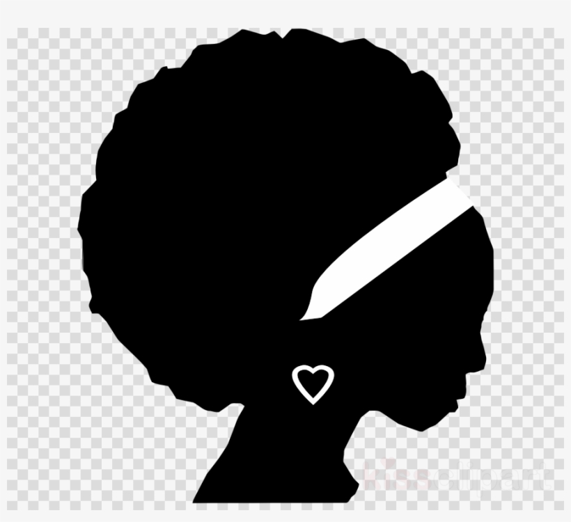 Black Woman Silhouette Clipart African Americans Clip, transparent png #6573063