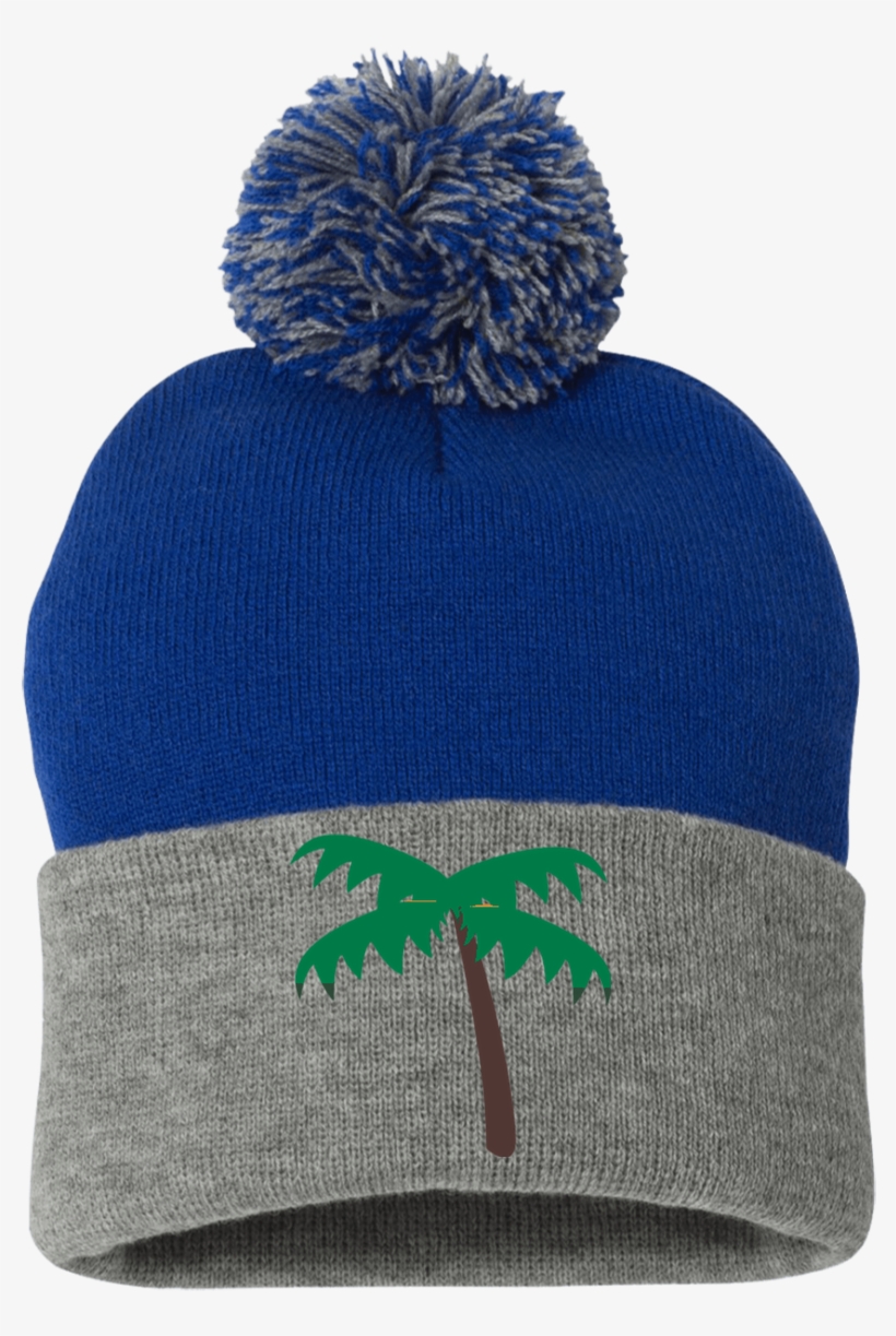 Palm Tree Emoji Sp15 Sportsman Pom Pom Knit Cap, transparent png #6574266