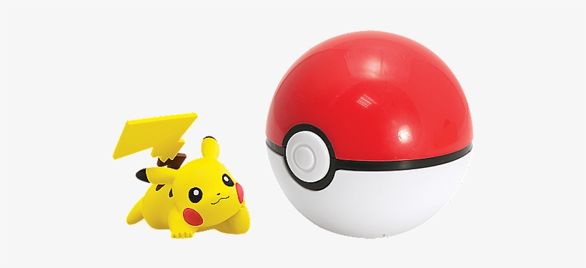 Pokemon Clip 'n' Carry Poke Ball With Figure Pikachu, transparent png #6578348