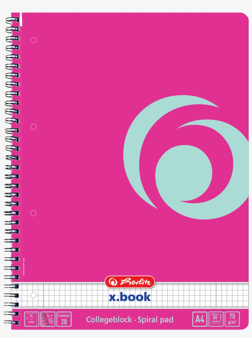 Spiral Notebook A4/80 Cool Pink, transparent png #6579628
