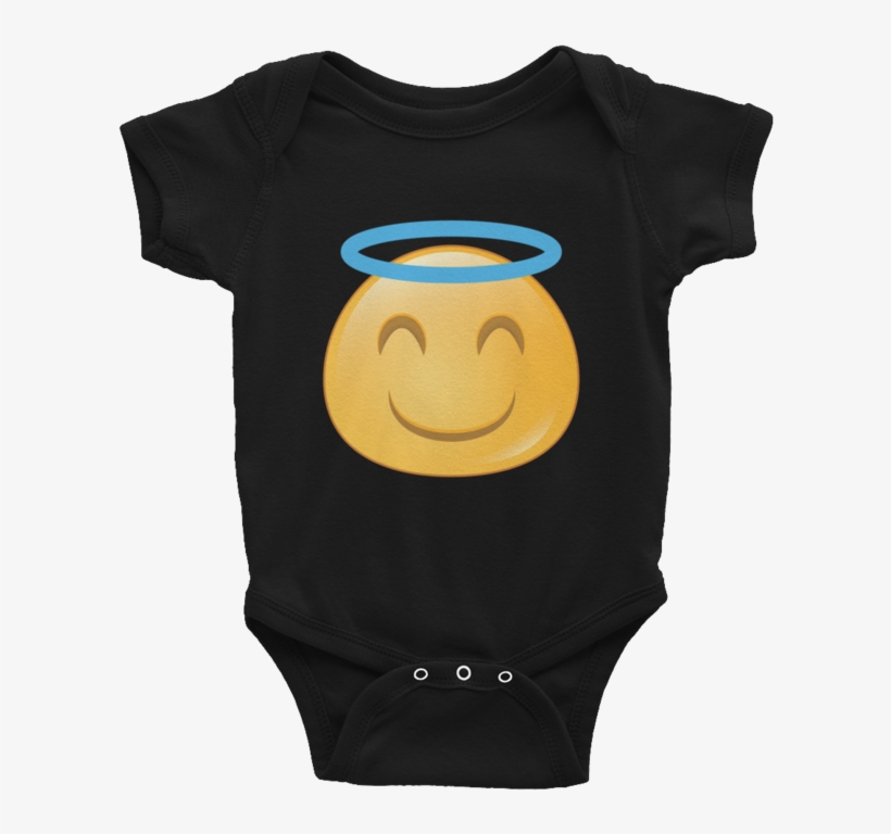 Expressive Angel Emoji Baby Onesie, transparent png #6584589