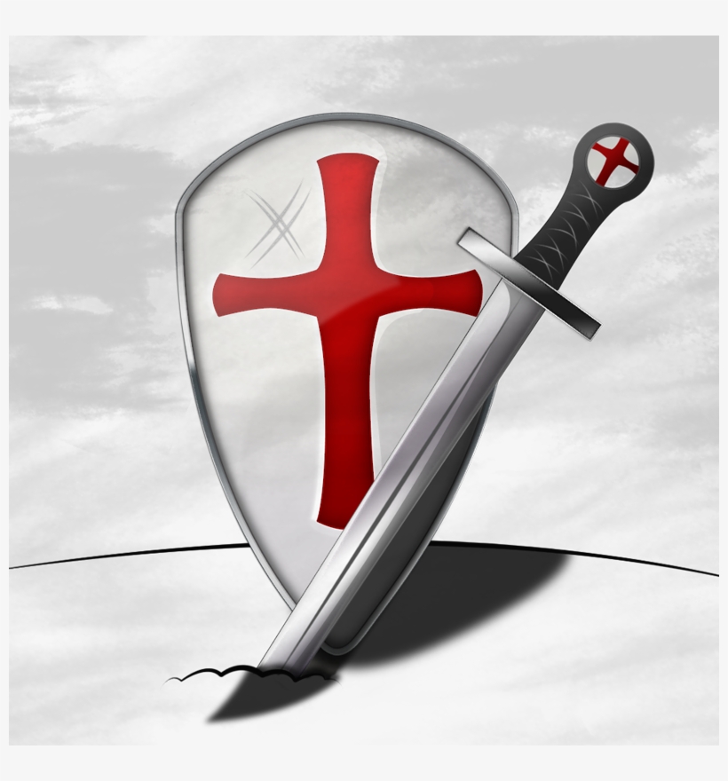 Escudo Templario Tattoo Clipart Knights Templar Sword, transparent png #6587386