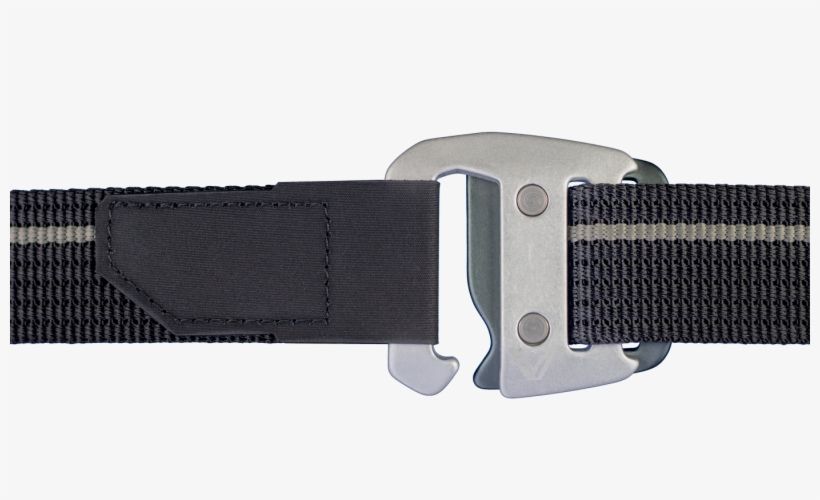 Webbing Belt Silver Slate Buckle, transparent png #6591357