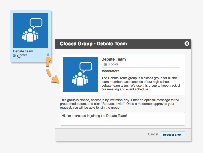 Closed Groups Will Have A Lock Beside Their Name, transparent png #6592697