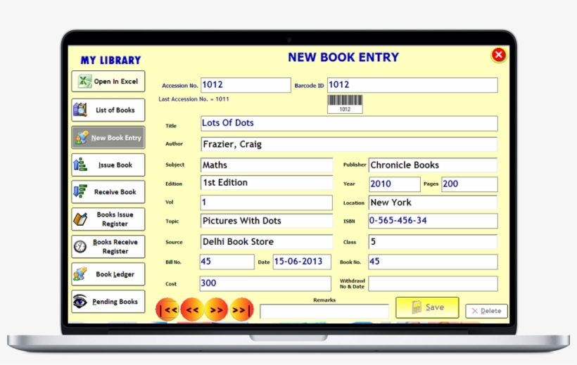 We Can See List Of Books As Per Accession No, transparent png #6594682