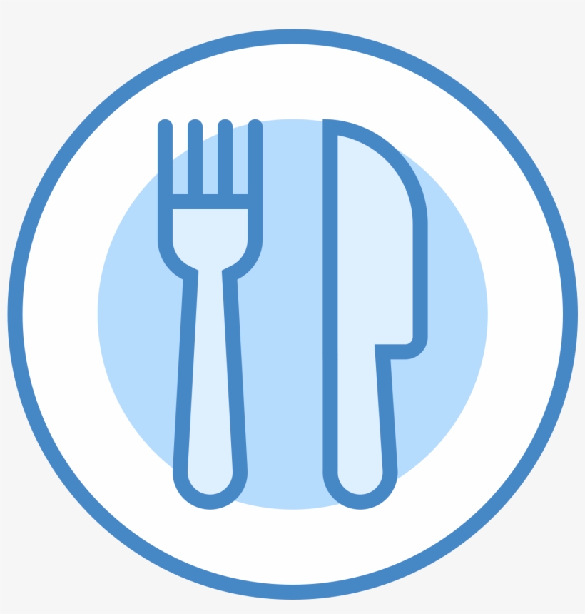 There Is A Single Dish With Only One Fork And One Knife, transparent png #6595010