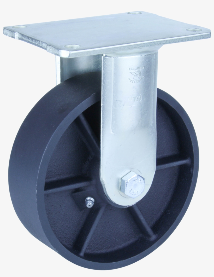 Wci150/hzf 250kg Zinc Castor Fixed N/a Cast Iron 150mm, transparent png #6595315