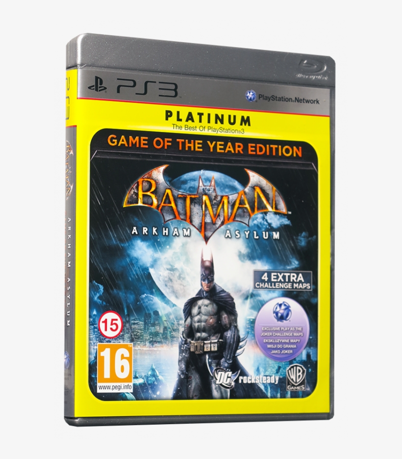 Arkham Asylum Game Of The Year Edition, transparent png #6595862