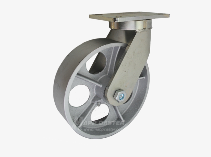 10" X 3" Cast Iron Wheel P71 Swivel Caster, transparent png #6596021