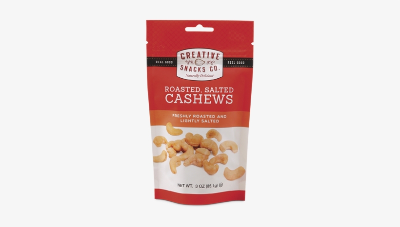 Roasted, Salted Cashews - Creative Snacks Trail Mix, transparent png #660095