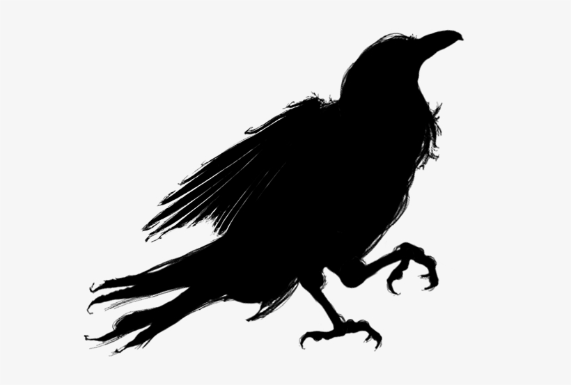 Dead Crow Png Svg Freeuse Library - Crow Silhouette Png, transparent png #660402