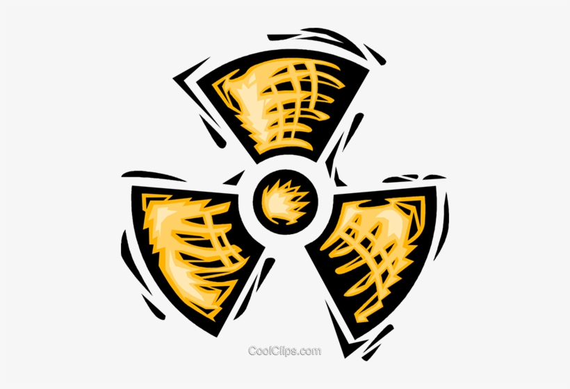 Radiation Symbol Royalty Free Vector Clip Art Illustration - Период Полураспада Радиоактивного Изотопа 80 Сут, transparent png #660496