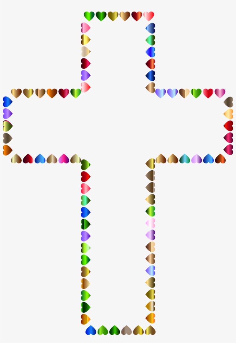 Colorful Prismatic Chromatic Transparent Image - Hd Cross Png Colorful, transparent png #660606