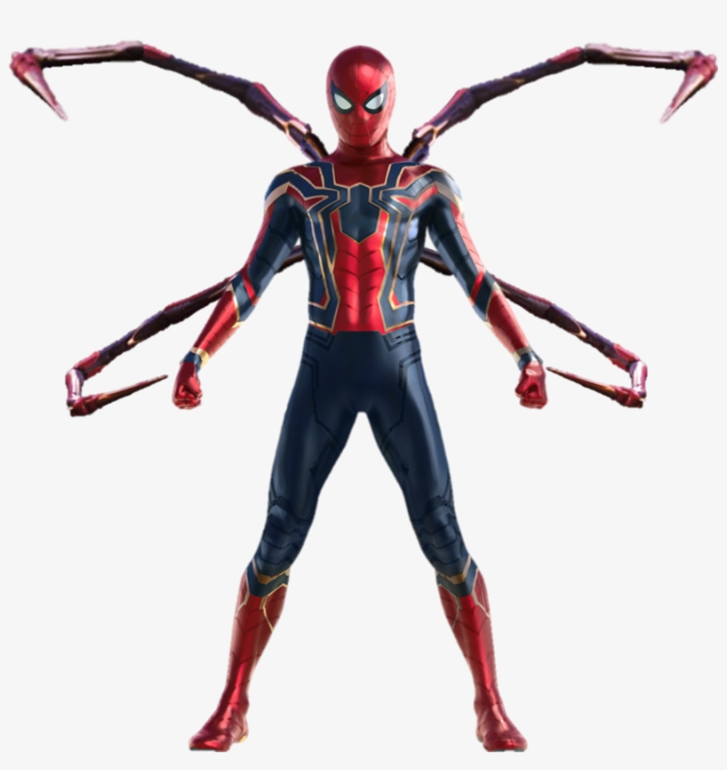 Follow Instagram Deadpool And Spiderman, Spiderman - Avengers Infinity War Iron Spider, transparent png #660607