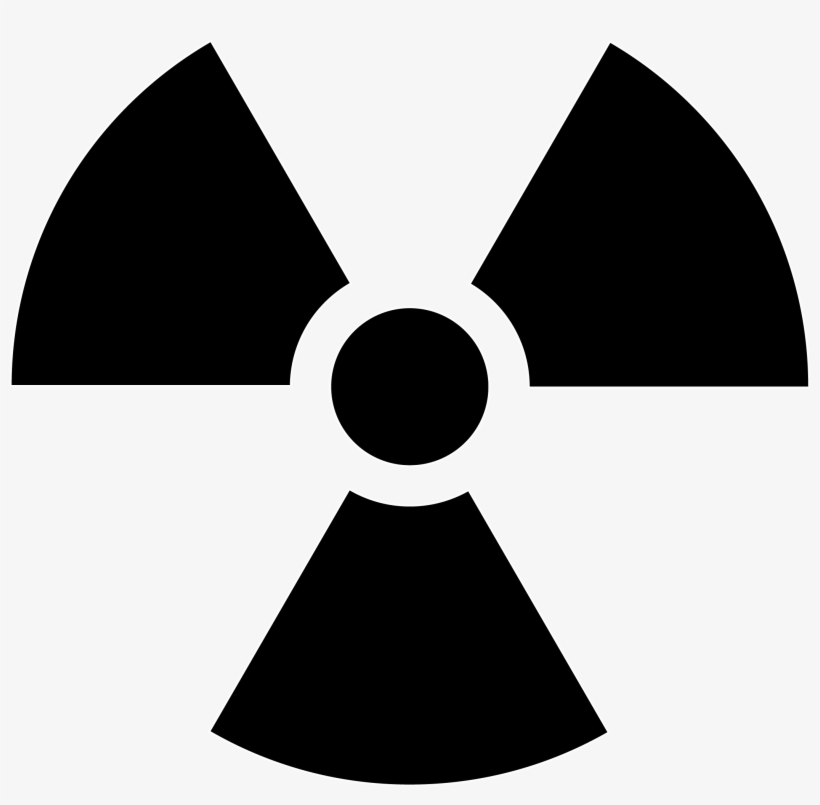 Radioactive Symbol Png - Radiation Symbol Black And White - Free