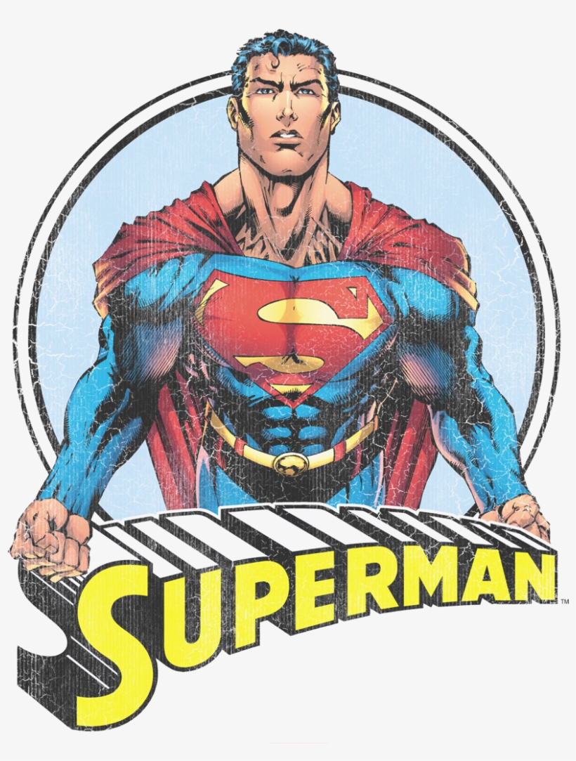 Superman Flying High Again Men's Slim Fit Tshirt Comics Book