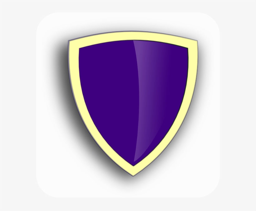 Security Shield Clipart Blank - Purple Shield Logo Png, transparent png #661308