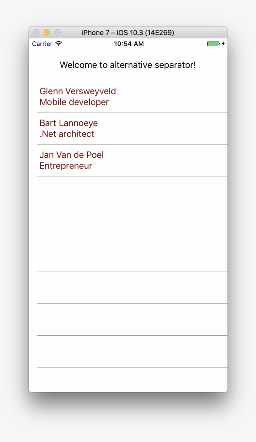 Xamarin Forms Custom Listview Separator Without Boxview - Credential, transparent png #661335
