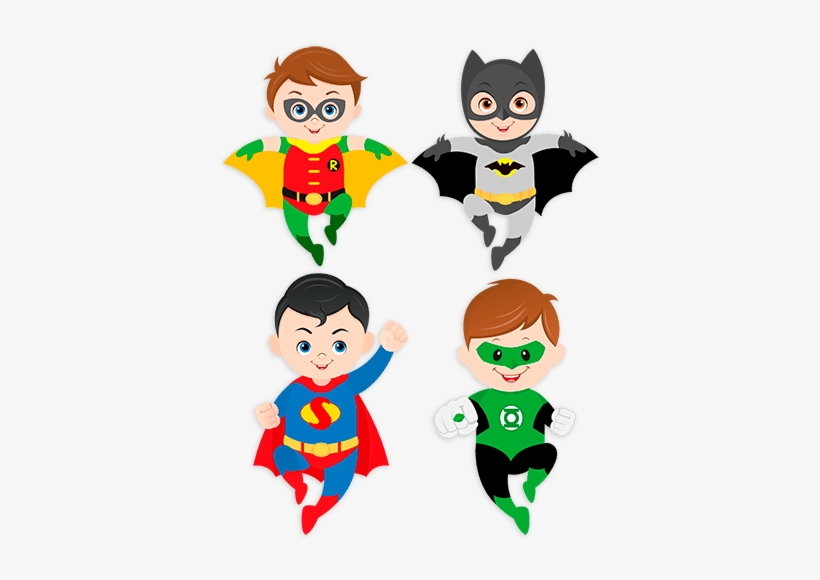 Cartoon Superhero Flying Png - Super Heroes Infantiles, transparent png #661628