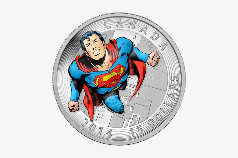 The First One Is Of Fine Silver And Depicts Superman - Canadian Mint Superman Coins, transparent png #661656