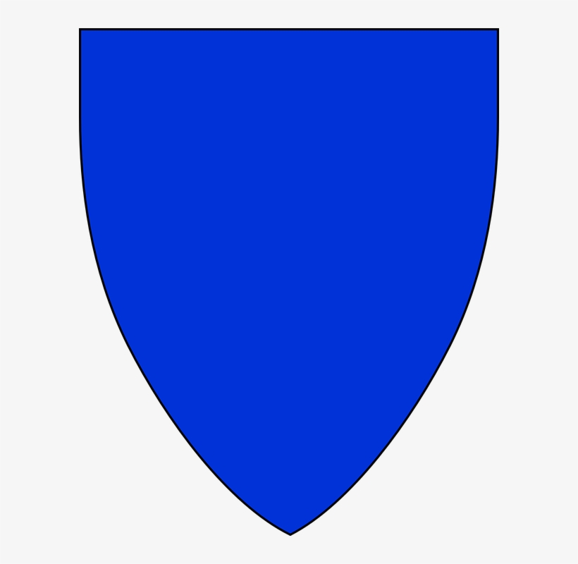 Blue Outline Shield Clipart - Shield Clip Art, transparent png #661732