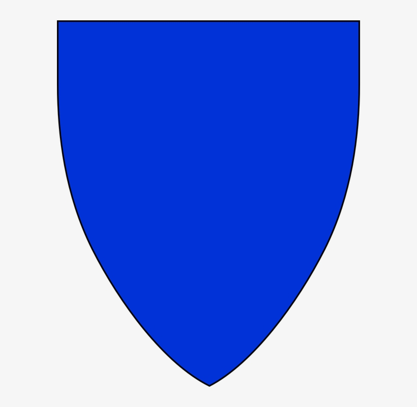 Blue Outline Shield Clipart - Shield Clip Art, transparent png #661732