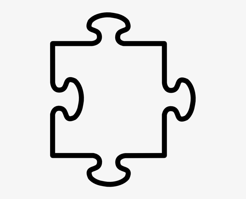 Image Black And White Stock Puzzle Piece Clip Art Vector - Puzzle Pieces Clip Art, transparent png #661737