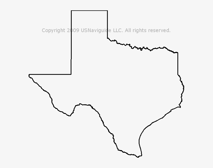 Texas Map Outline Png - State Of Texas Outline Png, transparent png #661807