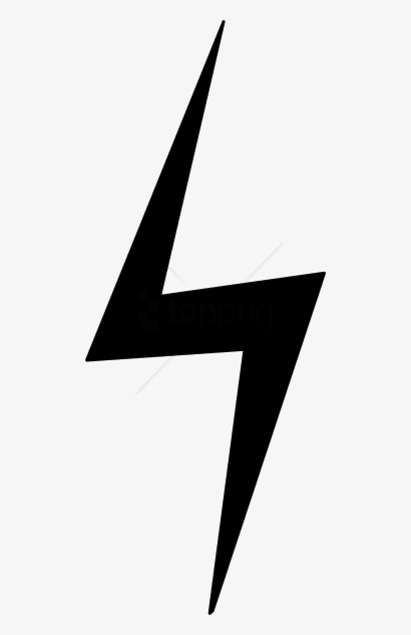 Clip Art Black And White Straight Down Black Lightning - Black Lightning Bolt Png, transparent png #661812