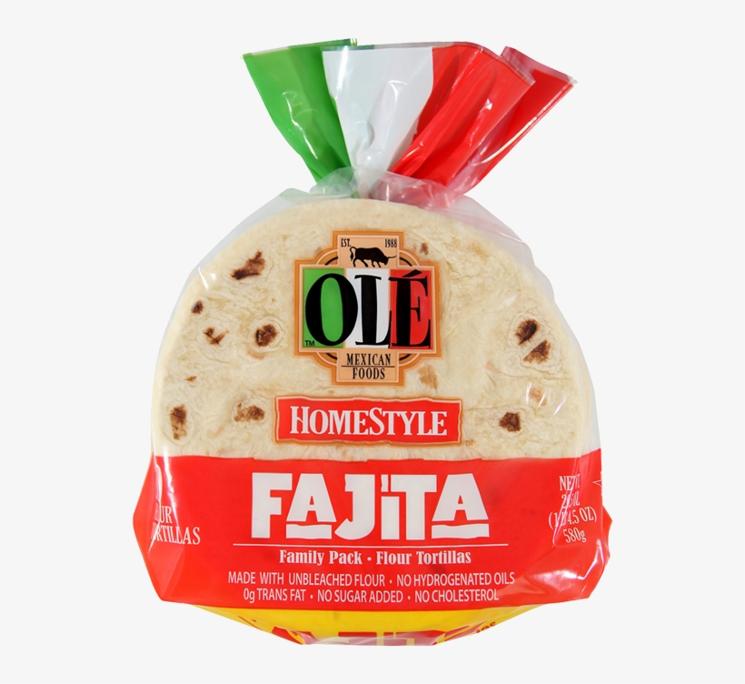 Fajita Flour Tortillas - Ole Corn Tortillas - 72 Count, 66 Oz Bag, transparent png #661839