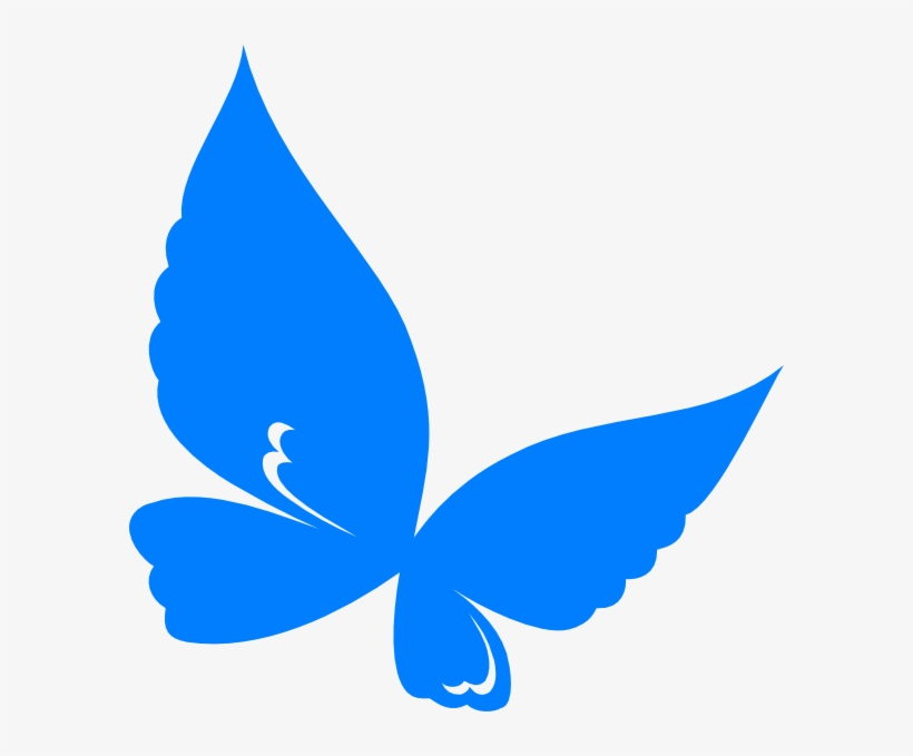 Butterfly Clip Art At Clker Com Vector - Butterfly Clip Art Blue, transparent png #662558